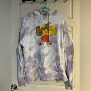 Lisa Simpson Purple Tie-Dye Hoodie